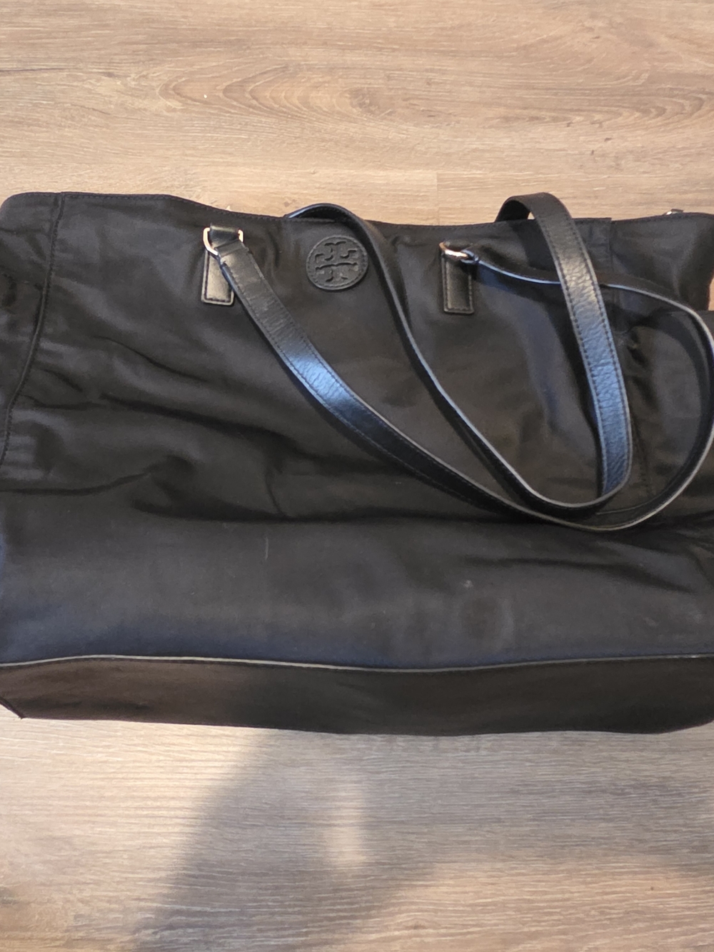 Tory Burch Black Nylon Tote Bag